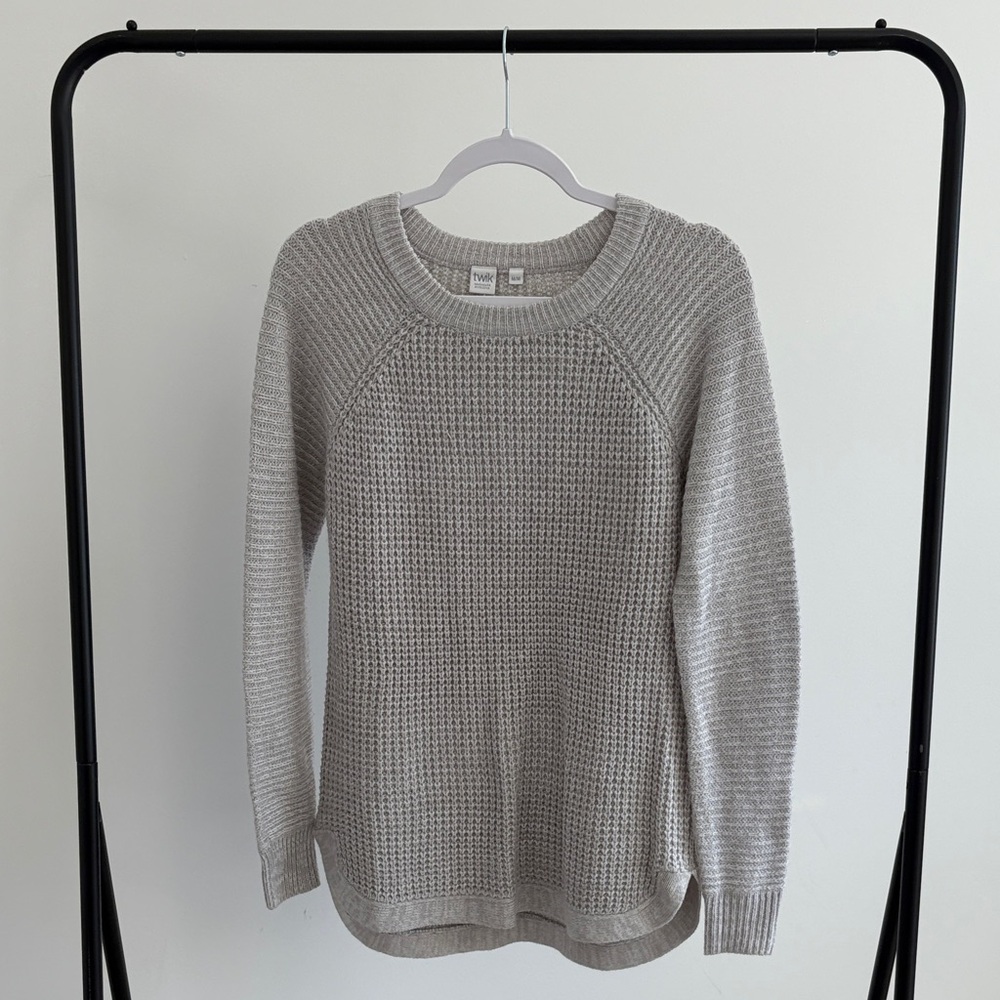 Twik Light Gray Crew Neck Sweater